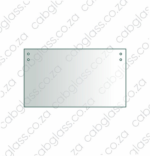 Rear cab glass lower for Caterpillar backhoe D series