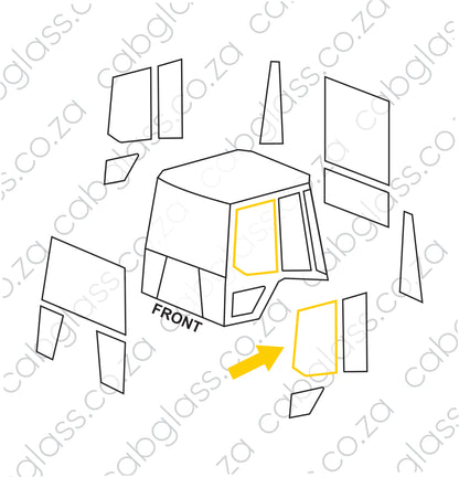 DOOR UPPER LH | CAT TLB D-SER BACKHOE