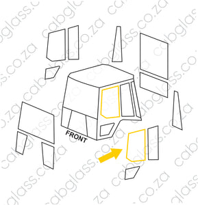 DOOR UPPER LH | CAT TLB D-SER BACKHOE