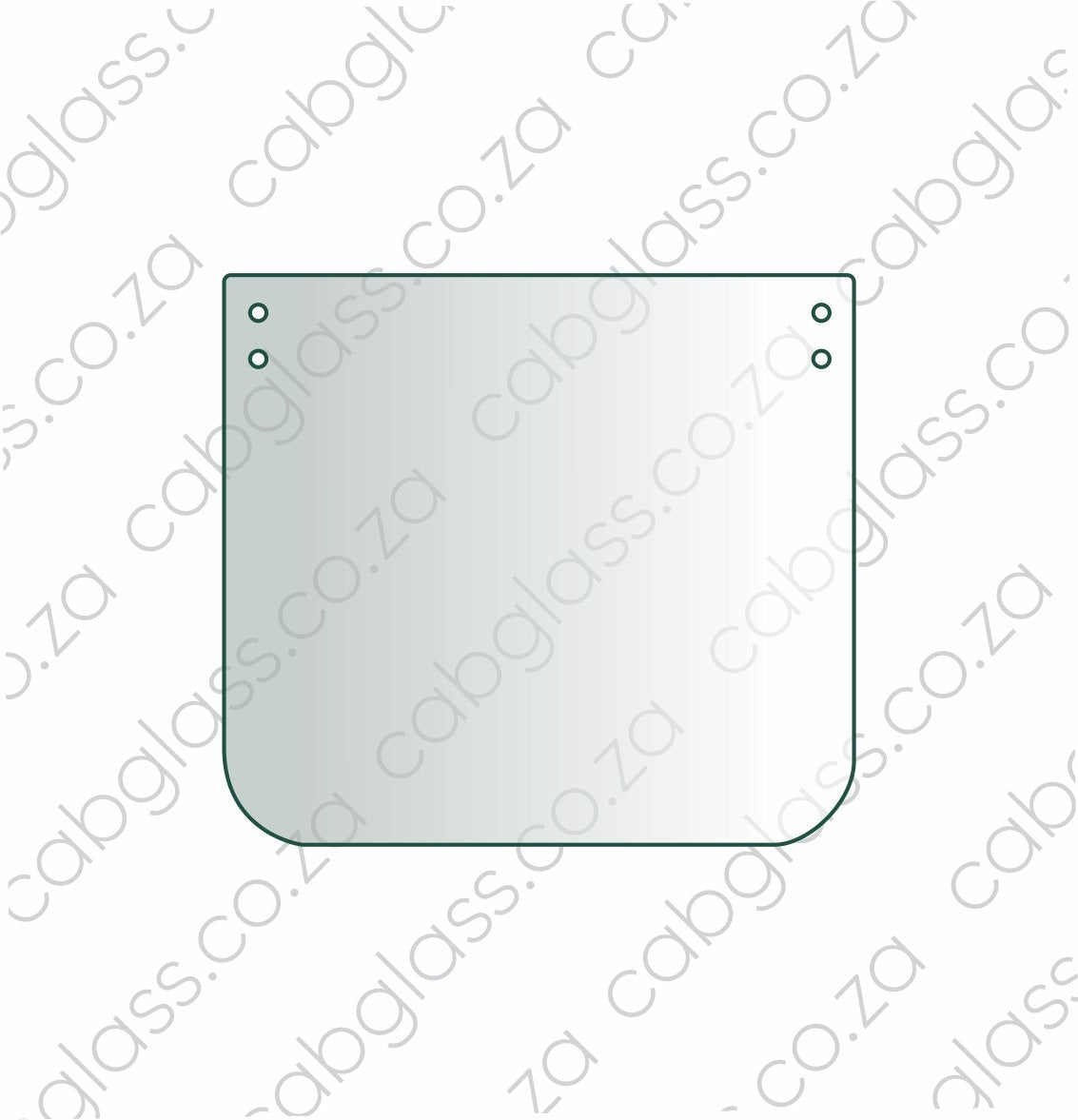 Windscreen lower 50% for CAT excavator C series
