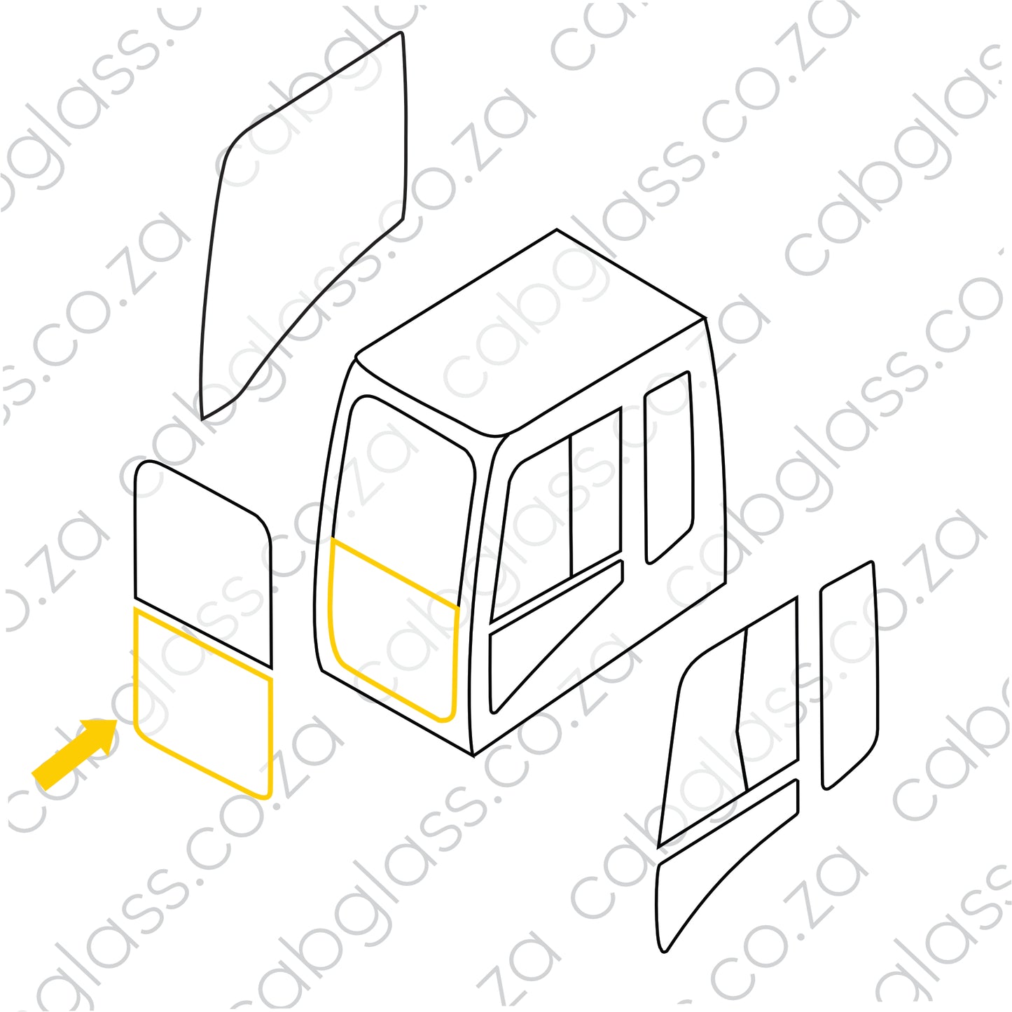 FRONT LOWER 50% | CAT EXCAVATOR C-SERIES