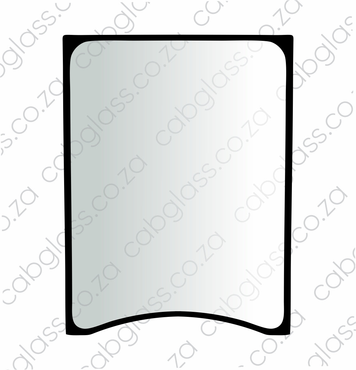 FRONT UPPER  (Half moon cut out at bottom)