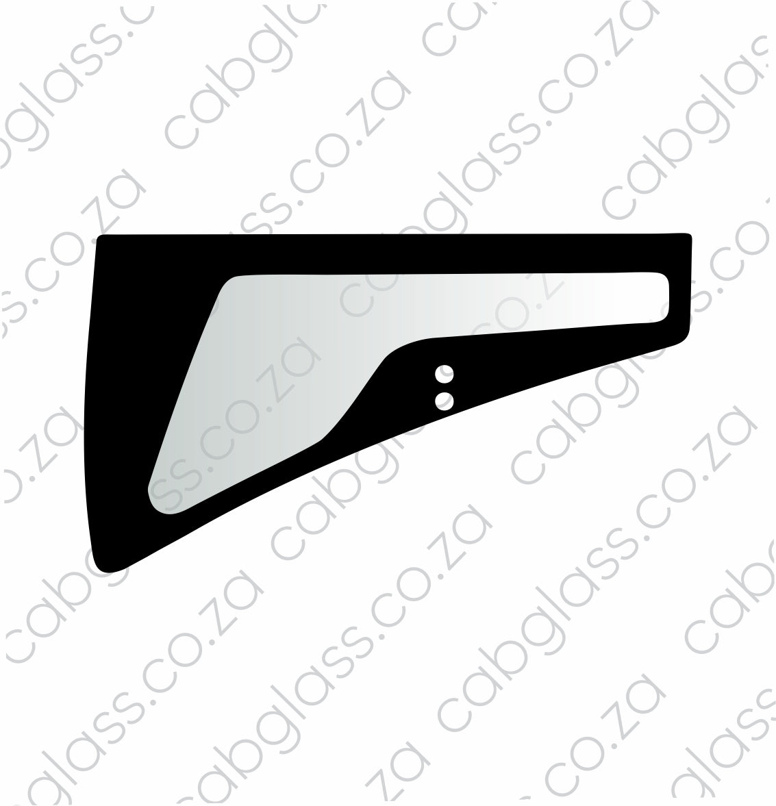 Door Lower glass with two holes