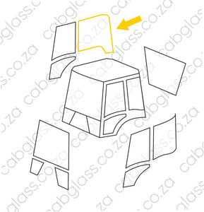 REAR DOOR RH | CASE 595 SLE (2000-)