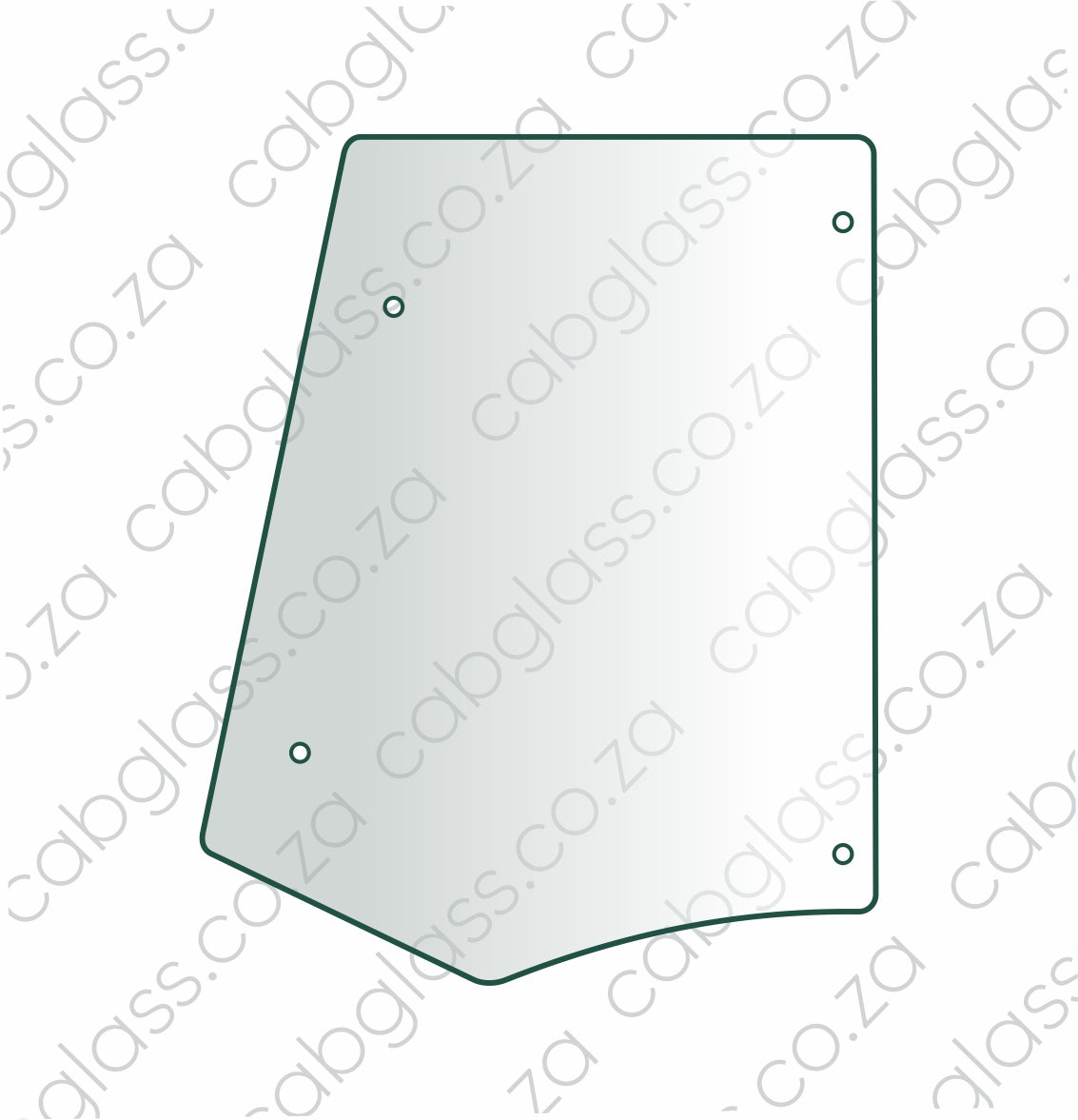 Rear of door left and right for Case ST SR series