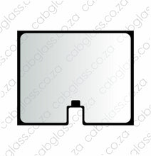 Load image into Gallery viewer, Rear cab glass, Case TLB 570T - 570ST, 105419, 47834477
