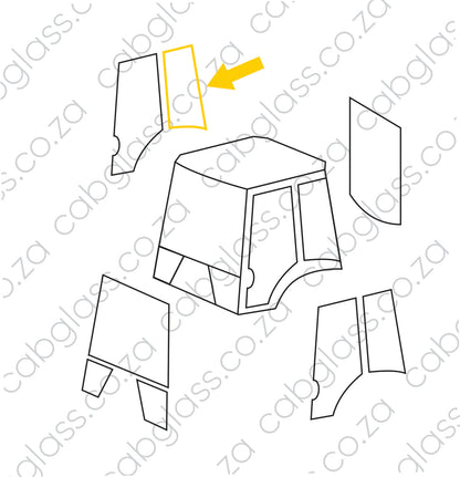 REAR OF DOOR RH (full assembly) | JCB TLB 3CX (P 21) BACKHOE