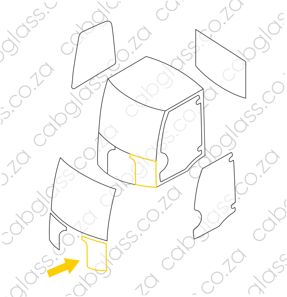 FRONT LOW LH | JCB TWL TM220 AGRI