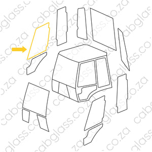 DOOR UPPER RH | JCB TLB 3DX, 4DX