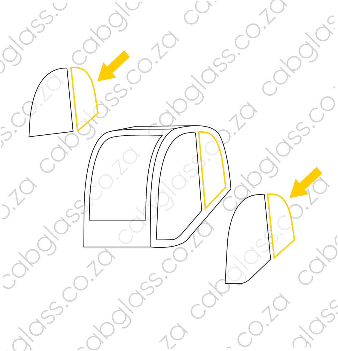 REAR QUARTER L=R | WACKER NEUSON FEL 850LRC 1150LRC WHEEL LOADER