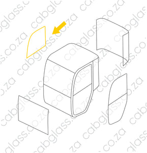 DOOR UPPER RH (HALF) | VOLVO FEL L20 L25 L20B L25B WHEEL LOADER