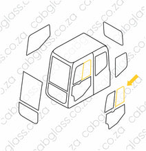 Load image into Gallery viewer, DOOR REAR SLIDER | KOMATSU EXCAVATOR PC DASH 7
