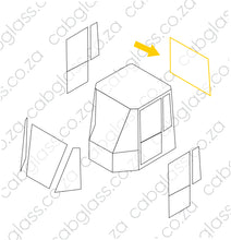 Load image into Gallery viewer, REAR CAB GLASS | KOMATSU WA 150 - 320 DASH 5
