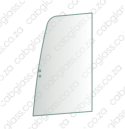 Door front slider bell excavator E-series glass, 112102, 7029423
