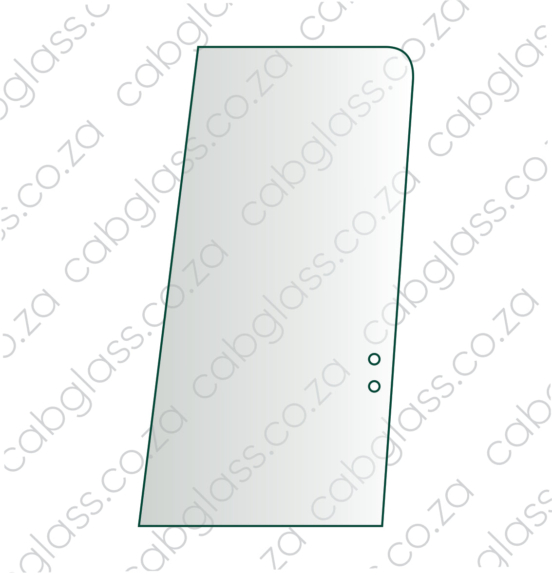 Door rear slider Bell Excavator E-series glass, 7029424
