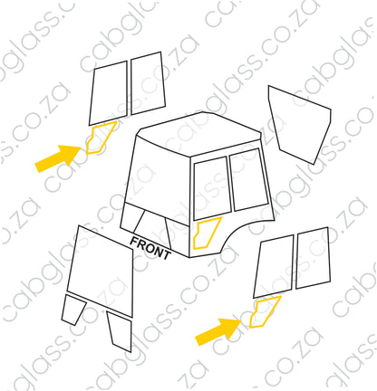 DOOR LOWER L=R | CASE 595 SLE (up to 1999)