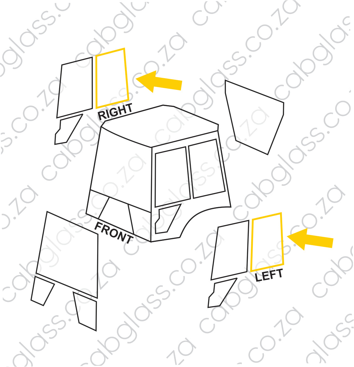 REAR OF DOOR L=R | FERMEC TLB 750 - 965 (-1999)