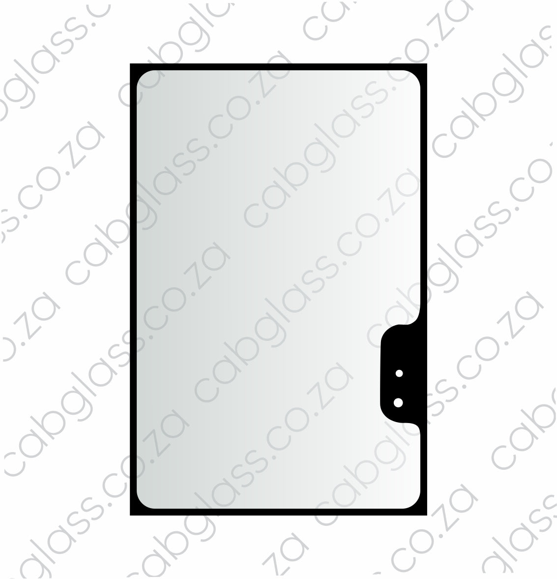 REAR CAB GLASS | VOLVO TLB BL61 - BL71 BACKHOE