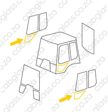 Load image into Gallery viewer, DOOR LOWER L=R | VOLVO TLB BL61B-BL71B BACKHOE
