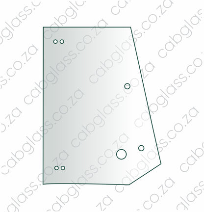 REAR OF DOOR GLASS L=R | VOLVO TLB BL61B - BL71B BACKHOE