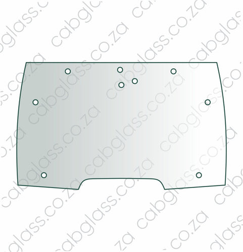 Windscreen opening glass for Case tractor MX80C to MX100C