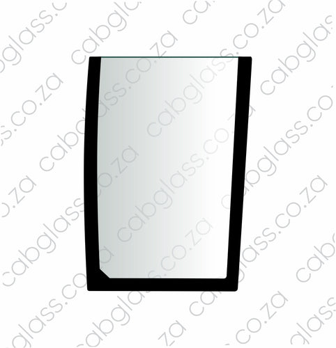 Windscreen lower left-hand glass for Case tractor MX100 to MX170