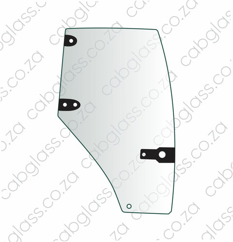 Door right-hand glass for Case tractor CX50 to CX100