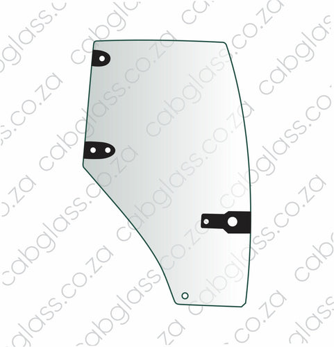 Door right-hand glass for Case tractor MX100 to MX170