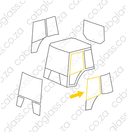 DOOR UPPER LH | CASE TRACTOR JX SERIES