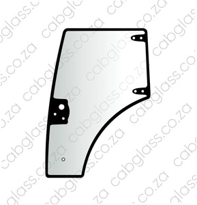 117107,84396396, Case tractor Farmall A-series, door left-hand glass