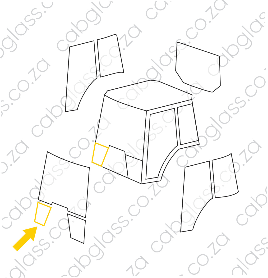 FRONT LOWER RH | NEW HOLLAND TRACTOR T5.95 - T5.115