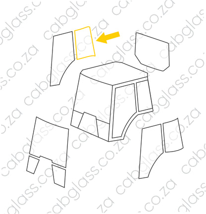 REAR OF DOOR RH | NEW HOLLAND TRACTOR T5.95 - T5.115