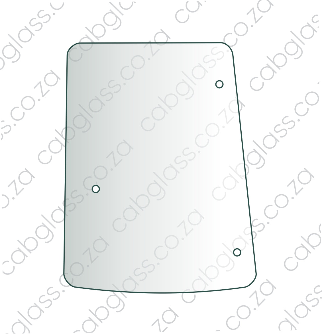 Case Tractor Farmall U-series, Rear quarter glass LEFT, 117207, 84224147