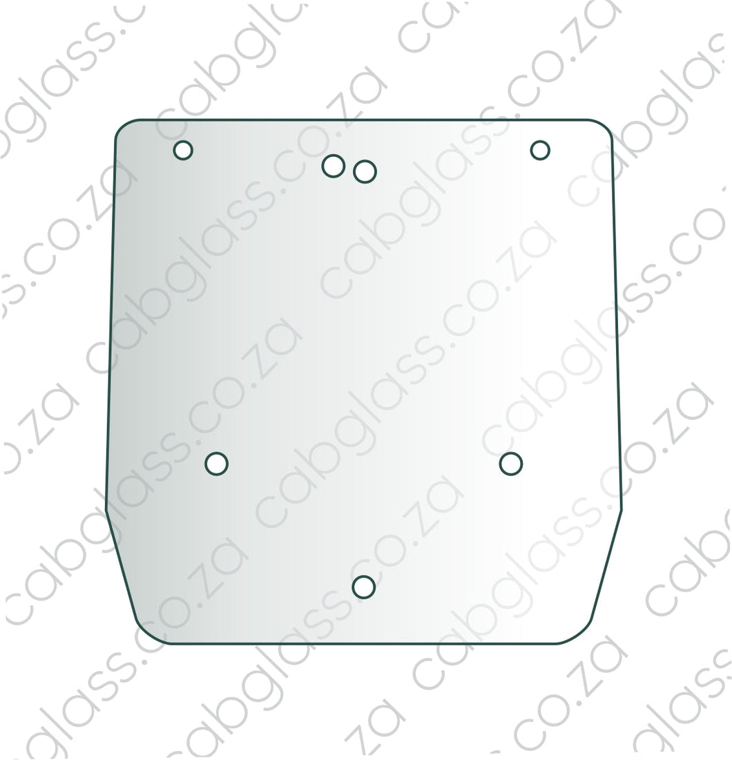 Case Tractor Farmall U-series, Rear cab glass, 117209, 84327955