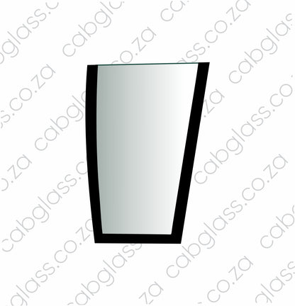 Windscreen lower right-hand glass for Caterpillar backhoe E series