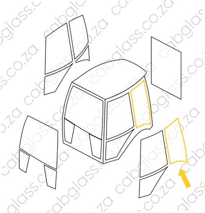 REAR OF DOOR LH (FULL) | CAT TLB F-SER (416F - 450F) BACKHOE