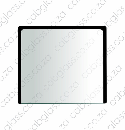 Rear cab glass upper half for Caterpillar Backhoe