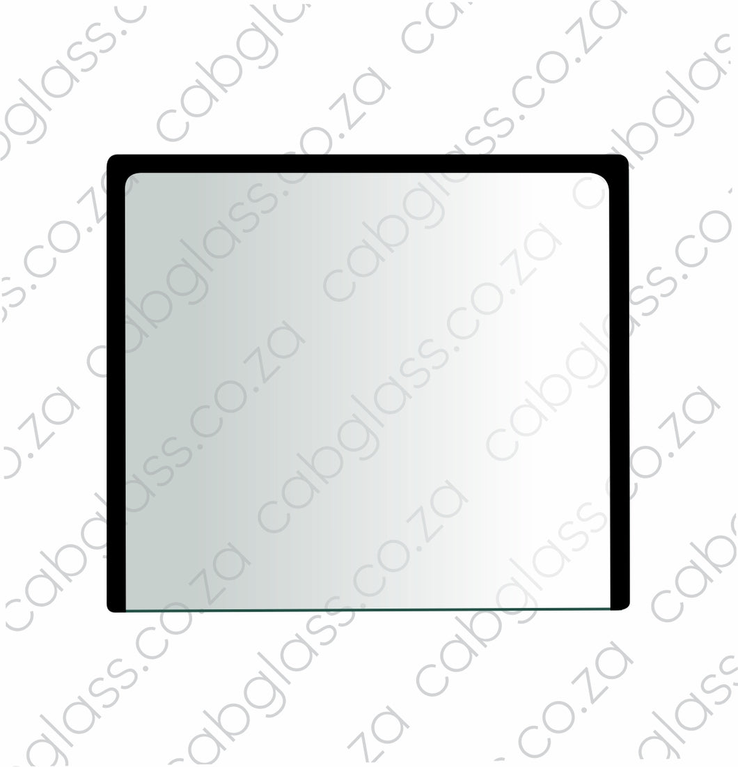 Rear cab glass upper half for Caterpillar Backhoe