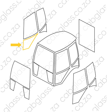 DOOR LOWER RH | CAT TLB F-SER (416F - 450F) BACKHOE