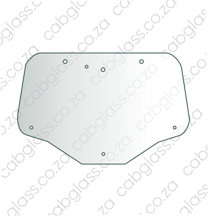 REAR CAB GLASS | CASE TRACTOR MXU 100 - 130