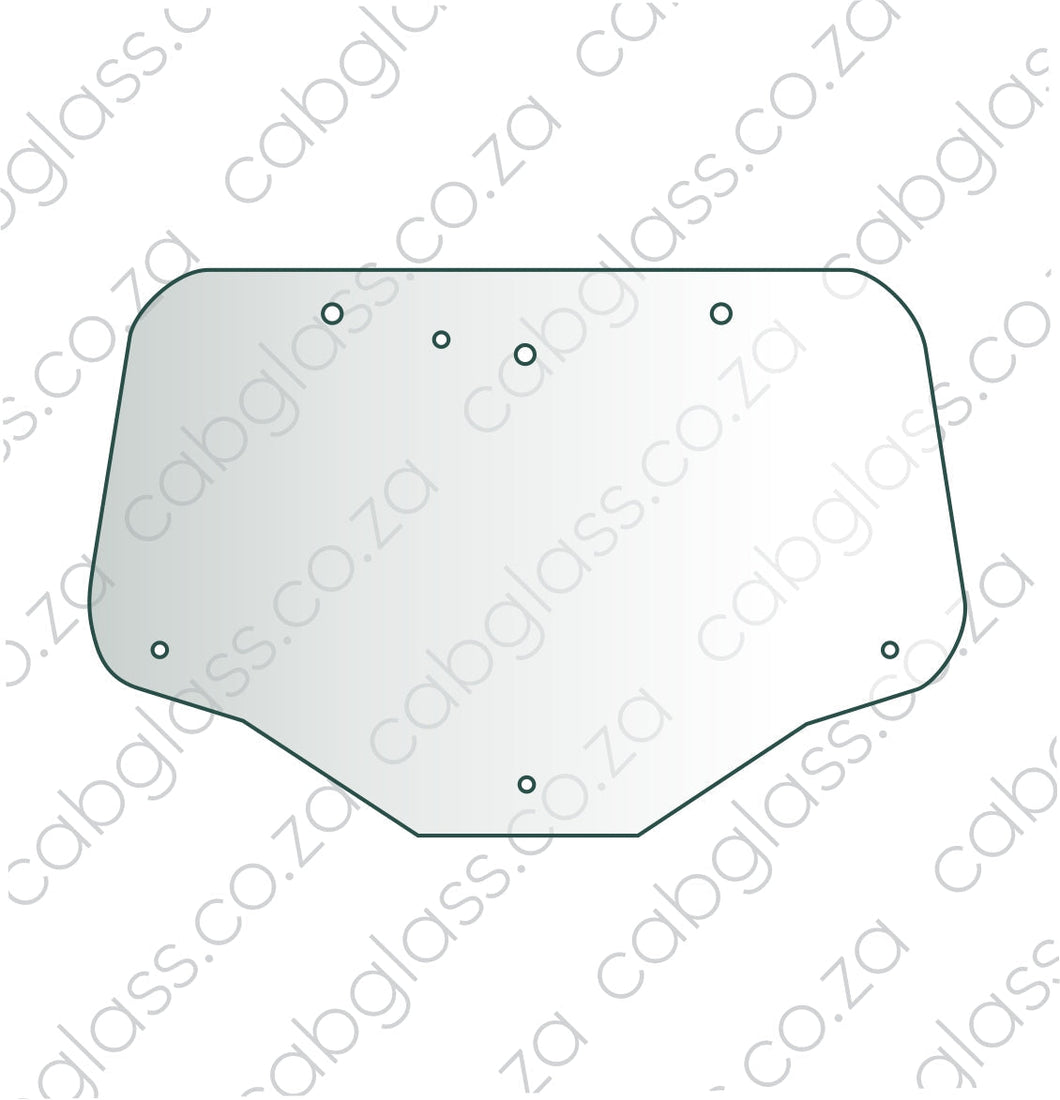 REAR CAB GLASS | CASE TRACTOR MXU 100 - 130