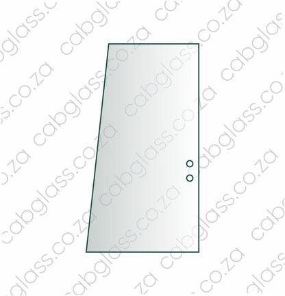 Door rear slider glass for Caterpillar excavator