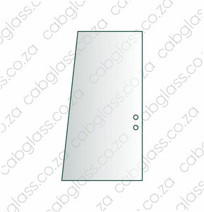 Door rear slider glass with holes on the side