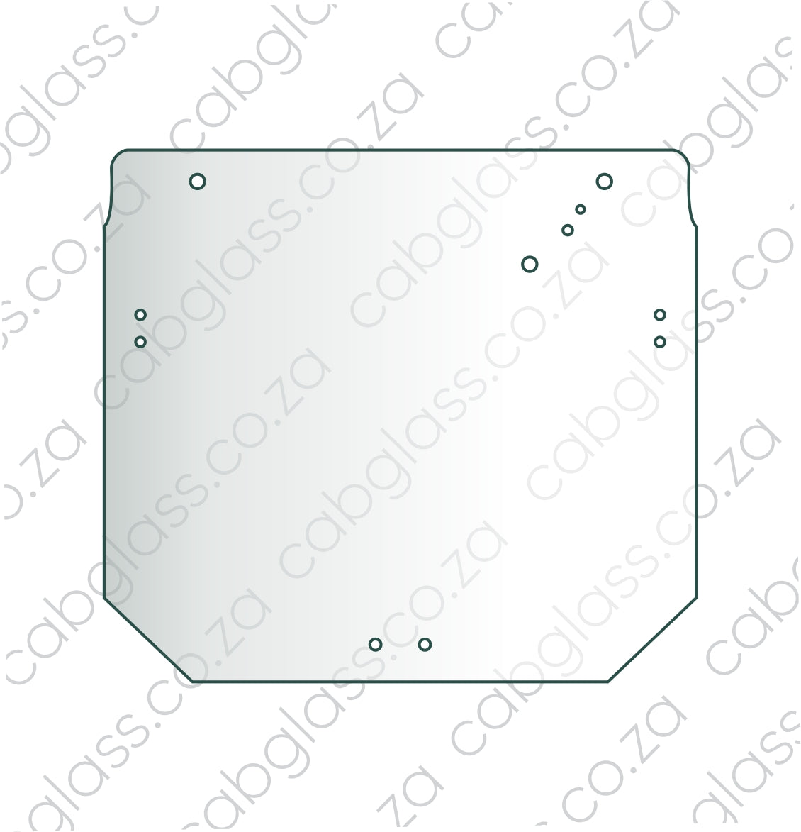 REAR CAB GLASS | JOHN DEERE TRACTOR 6100D - 6140D – Cabglass