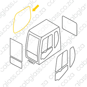 BOOMSIDE GLASS | DOOSAN EX DX140 -DX520 SER 1 -2010