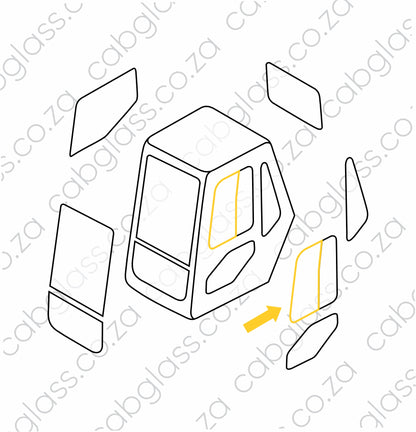 DOOR FRONT SLIDER | DAEWOO EXCAVATOR S130-S500V