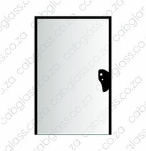Load image into Gallery viewer, Rear cab glass with 2 holes for Caterpillar backhoe
