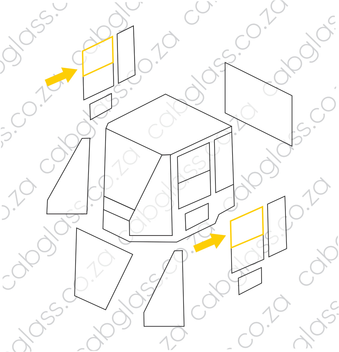 DOOR SLIDER UPPER RH | CAT FEL IT 14/18