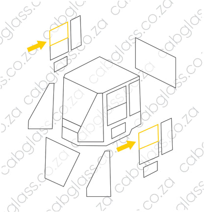 DOOR SLIDER UPPER RH | CAT FEL IT 14/18