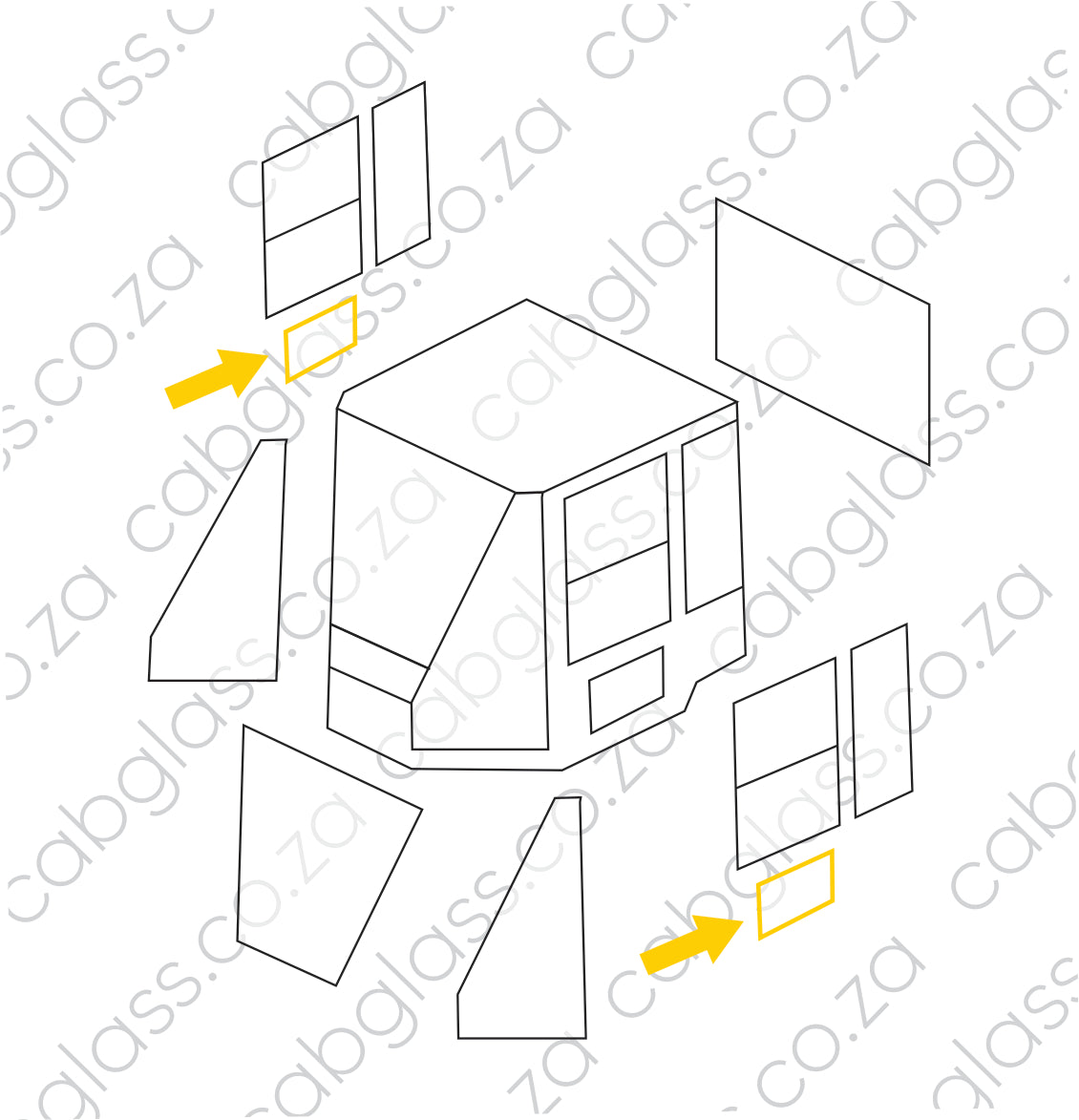 DOOR FIXED LOWER | CAT FEL IT 14/18